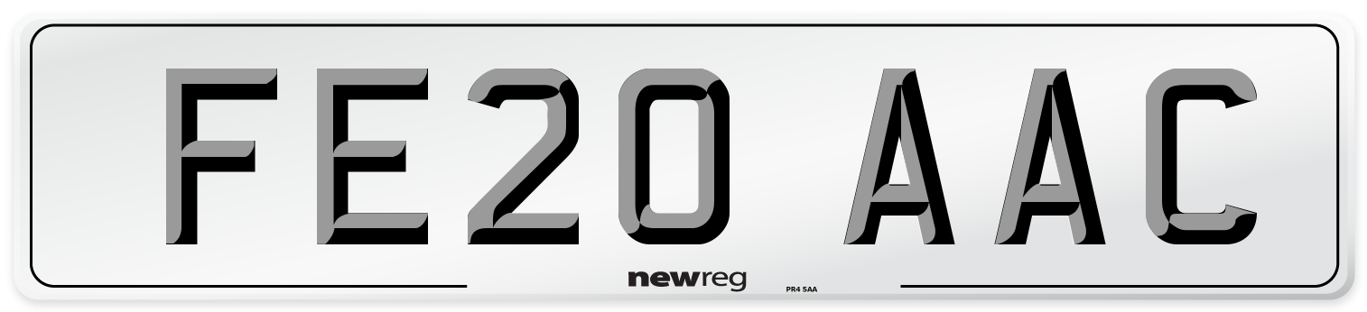 FE20 AAC Number Plate from New Reg